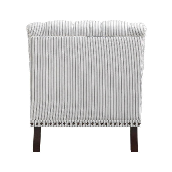 Holland Park Gray/White Accent Chair - Ornate Home