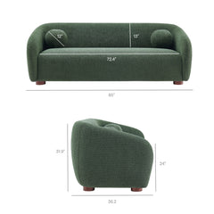 Holland Pine 85" Chenille Fabric Sofa - Ornate Home