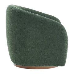 Holland Pine Swivel Chenille Fabric Armchair - Ornate Home