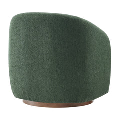 Holland Pine Swivel Chenille Fabric Armchair - Ornate Home