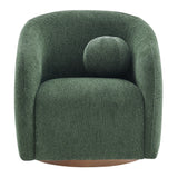Holland Pine Swivel Chenille Fabric Armchair - Ornate Home