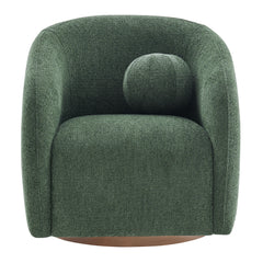 Holland Pine Swivel Chenille Fabric Armchair - Ornate Home