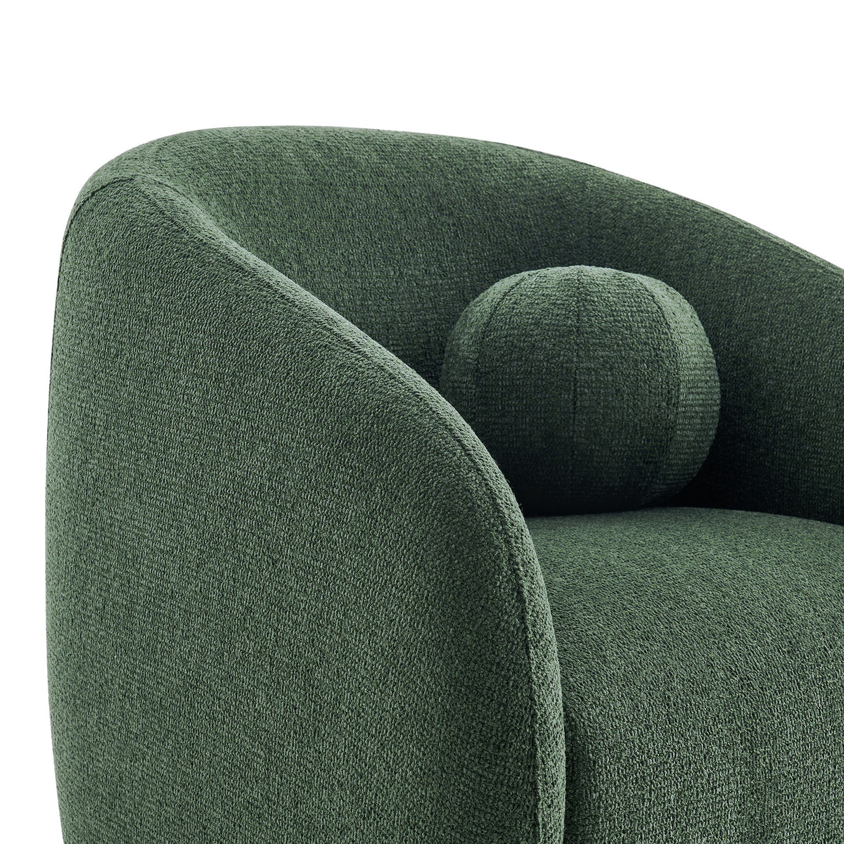 Holland Pine Swivel Chenille Fabric Armchair - Ornate Home