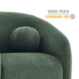 Holland Pine Swivel Chenille Fabric Armchair - Ornate Home