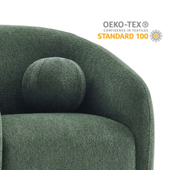 Holland Pine Swivel Chenille Fabric Armchair - Ornate Home