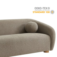 Holland Taupe 85" Chenille Fabric Sofa - Ornate Home