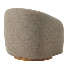 Holland Taupe Swivel Chenille Fabric Armchair - Ornate Home