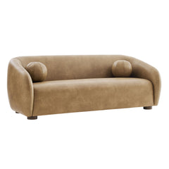 Holland Toast 85" Vegan Leather Sofa - Ornate Home