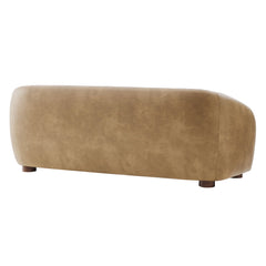 Holland Toast 85" Vegan Leather Sofa - Ornate Home