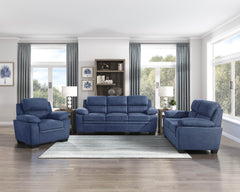 Holleman Blue Loveseat - Ornate Home