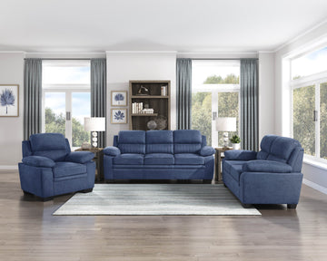 Holleman Blue Loveseat - Ornate Home
