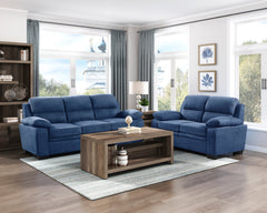 Holleman Blue Loveseat - Ornate Home