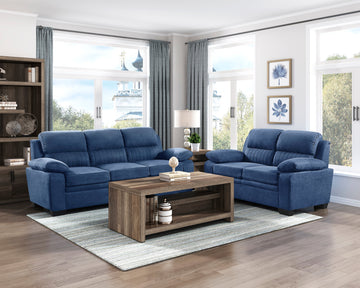 Holleman Blue Loveseat - Ornate Home