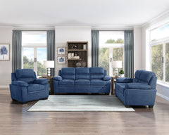 Holleman Blue Loveseat - Ornate Home