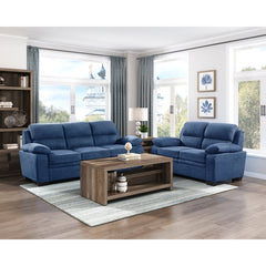Holleman Blue Loveseat - Ornate Home