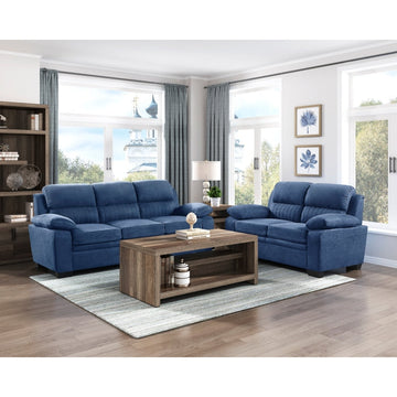 Holleman Blue Loveseat - Ornate Home