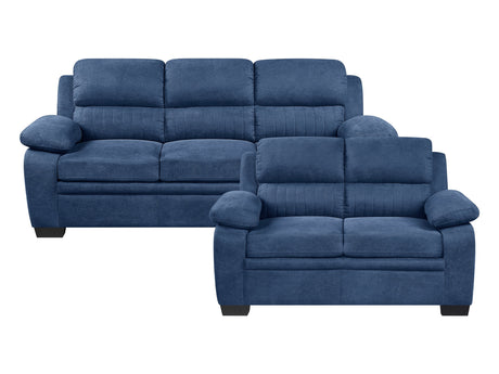 Holleman Blue Sofa & Loveseat - Ornate Home