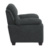Holleman Dark Gray Chair - Ornate Home