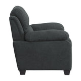 Holleman Dark Gray Chair - Ornate Home