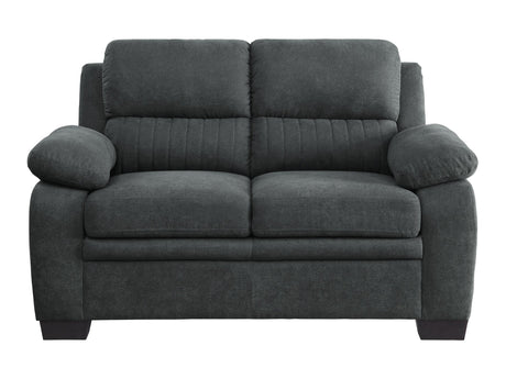 Holleman Dark Gray Loveseats - Ornate Home