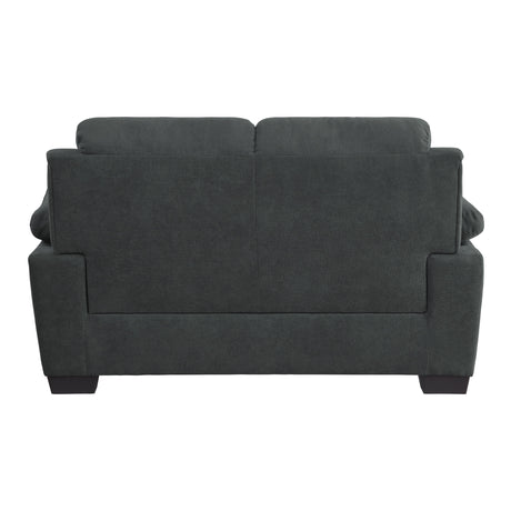 Holleman Dark Gray Loveseats - Ornate Home