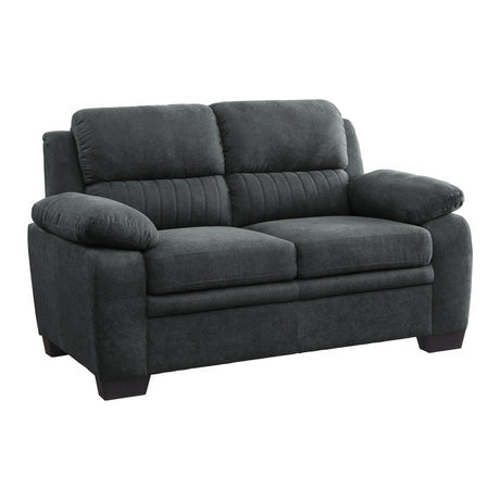 Holleman Dark Gray Loveseats - Ornate Home