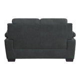 Holleman Dark Gray Loveseats - Ornate Home