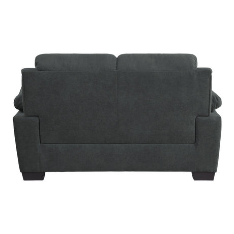 Holleman Dark Gray Loveseats - Ornate Home