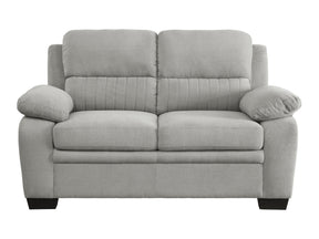 Holleman Gray Loveseat - Ornate Home