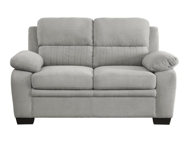 Holleman Gray Loveseat - Ornate Home