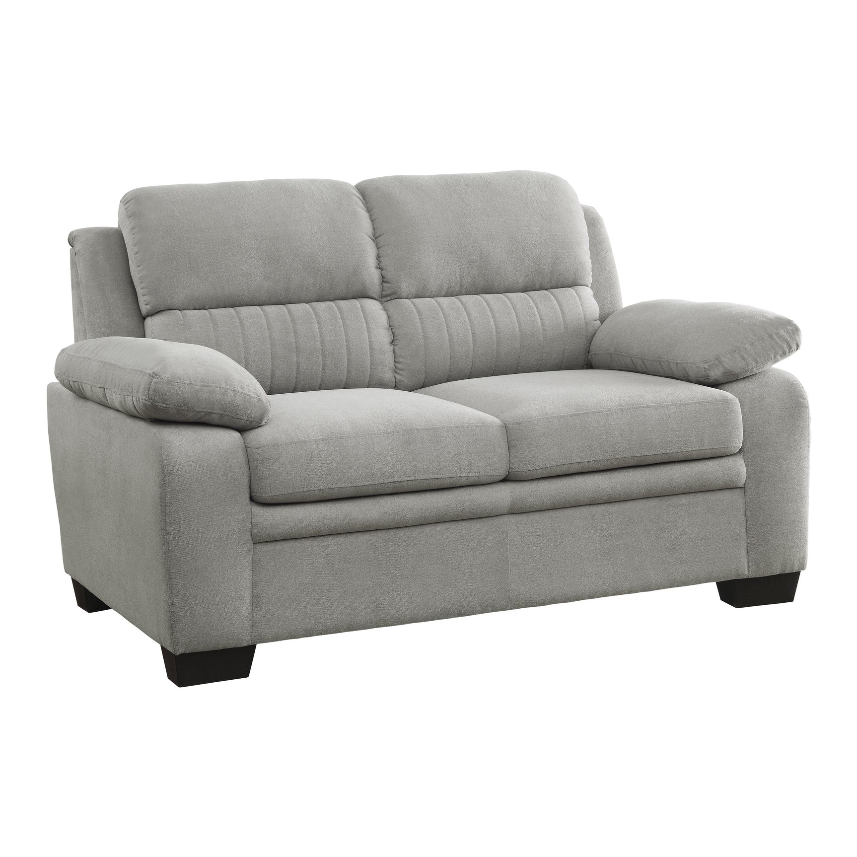 Holleman Gray Loveseat - Ornate Home