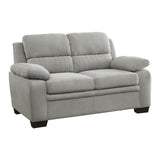 Holleman Gray Loveseat - Ornate Home