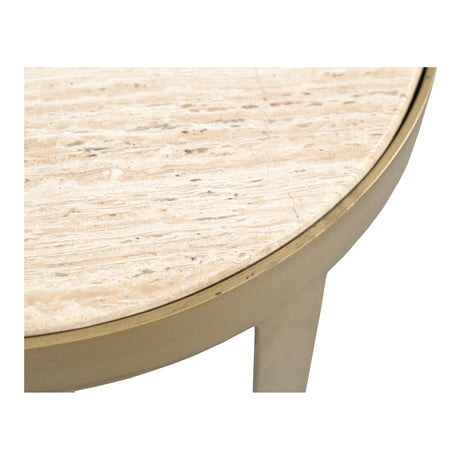 Holli Travertine Side Table - Ornate Home