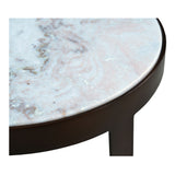 Holli White Marble Side Table - Ornate Home