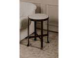 Holli White Marble Side Table - Ornate Home