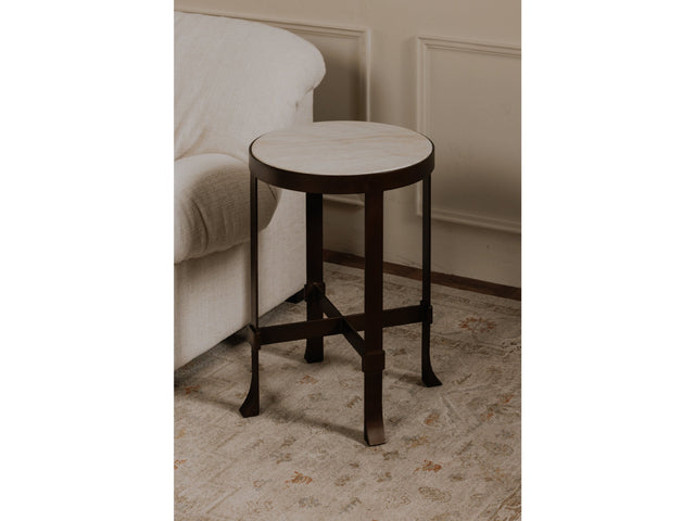 Holli White Marble Side Table - Ornate Home