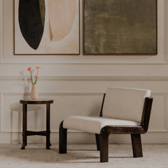 Holli White Marble Side Table - Ornate Home
