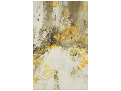 Hollie Gold/Gray 8' X 10' Area Rug - Ornate Home