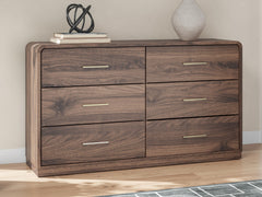 Hollinaze Walnut Brown Dresser - Ornate Home