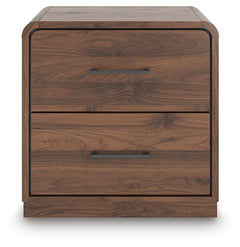 Hollinaze Walnut Brown Nightstand - Ornate Home