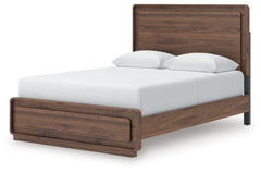 Hollinaze Walnut Brown Queen Panel Bed - Ornate Home