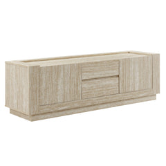 Hollis 59" Travertine TV Stand - Ornate Home
