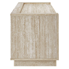 Hollis 59" Travertine TV Stand - Ornate Home