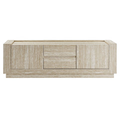Hollis 59" Travertine TV Stand - Ornate Home