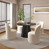 Hollis Beige Boucle Side Chair (Set of 2) - Ornate Home