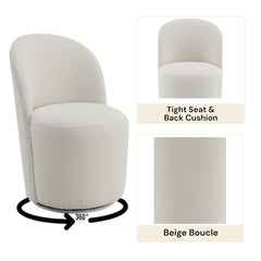 Hollis Beige Boucle Side Chair (Set of 2) - Ornate Home