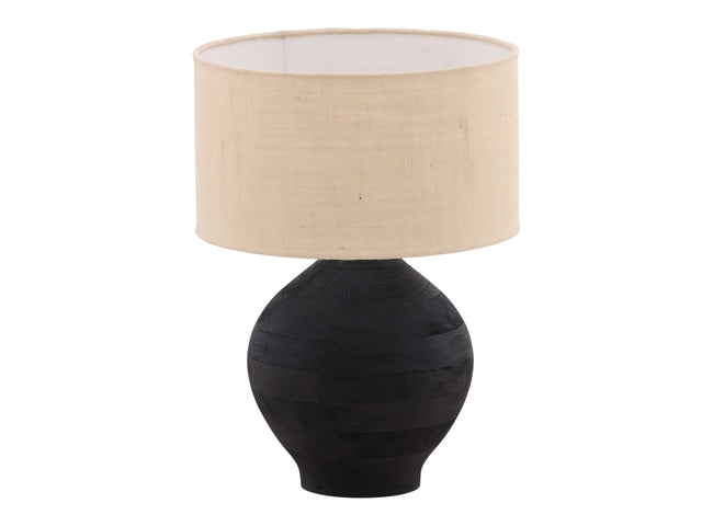 Hollis Black/Beige Table Lamp - Ornate Home