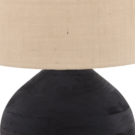 Hollis Black/Beige Table Lamp - Ornate Home