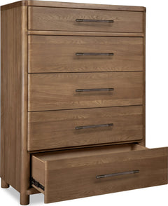 Hollis Cabin Glow 5 Drawer Chest - Ornate Home