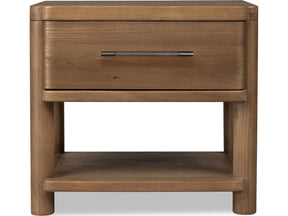 Hollis Cabin Glow One Drawer Nightstand w/CM - Ornate Home